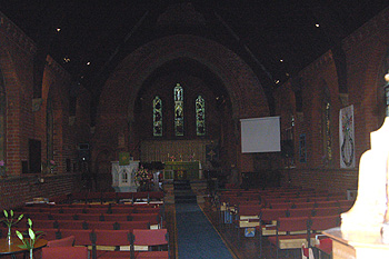 The interior looking east September 2012